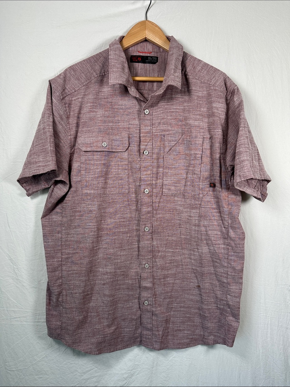 Mountain Hardwear Men's Short-Sleeve Button-Down Shirt - Mauve Heather
